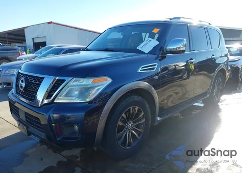 2017 Nissan Armada Platinum from USA, damaged, VIN JN8AY2NE2H9706816